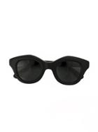 Hakusan Cat Eye Shaped Sunglasses - Black