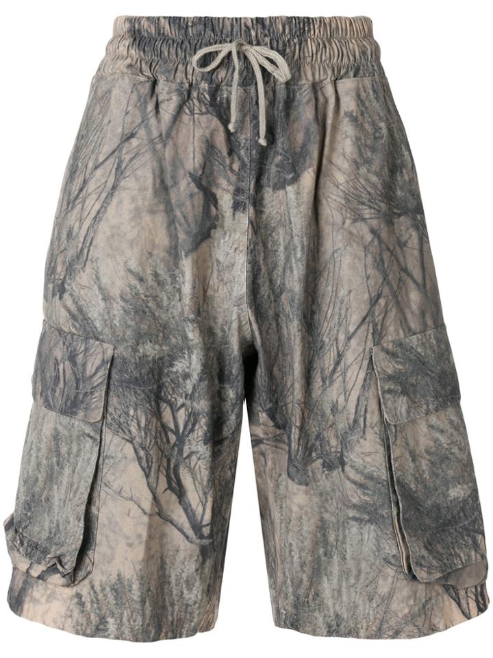 Yeezy Tree Print Shorts - Nude & Neutrals
