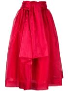 Givenchy Pre-owned 1968 Belted Full Skirt - Red