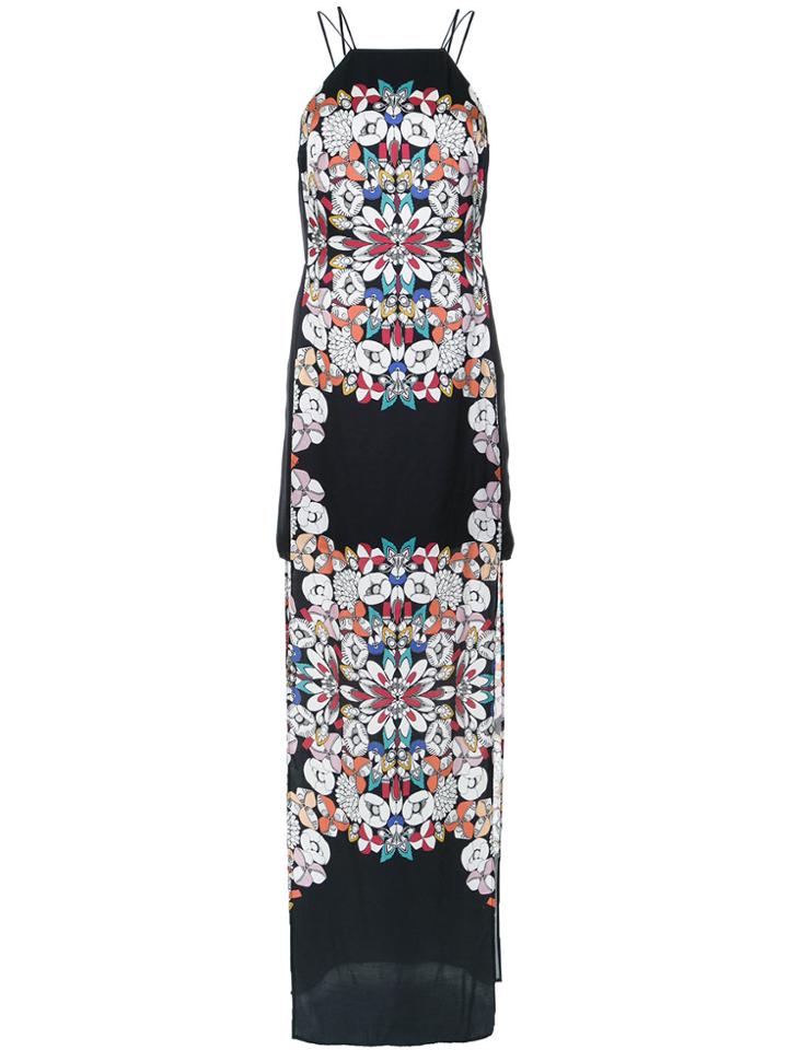 Tufi Duek Floral Print Dress - Black