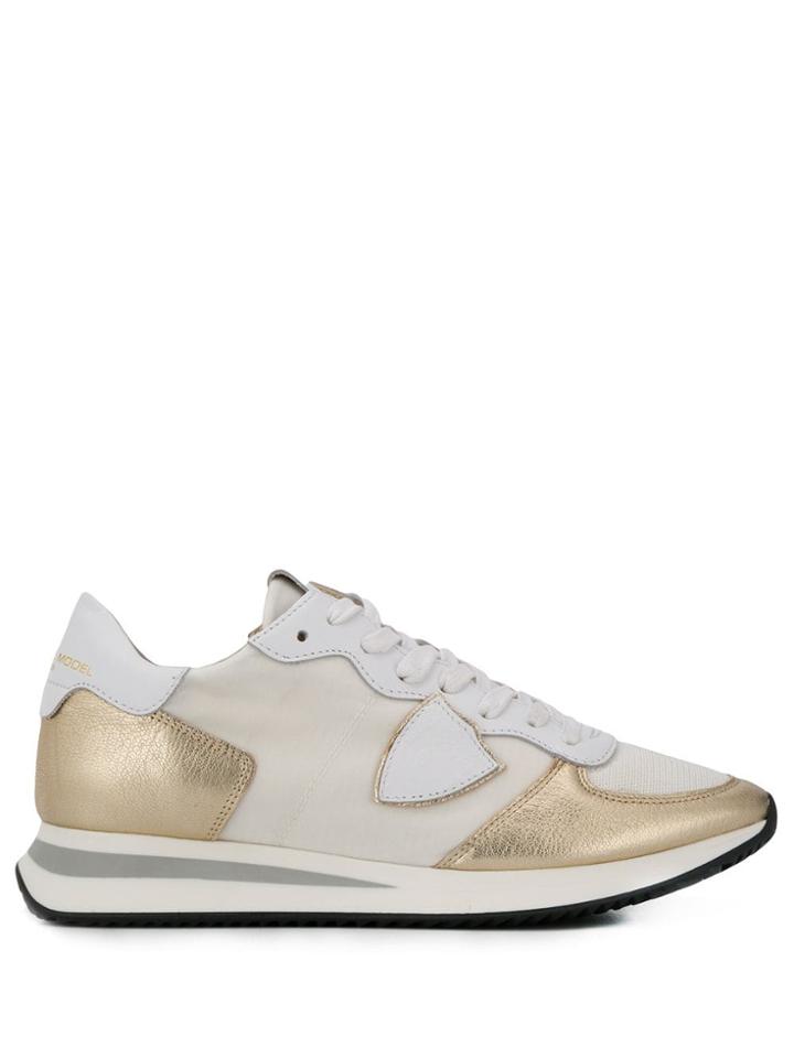Philippe Model Side Logo Sneakers - Neutrals