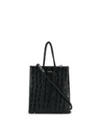 Medea Crocodile-effect Tote Bag - Black