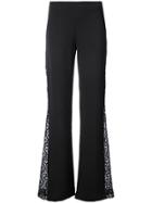 Prada Flared Leather Trousers - Brown
