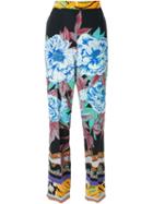 Etro Printed Straight Trousers, Women's, Size: 44, Silk