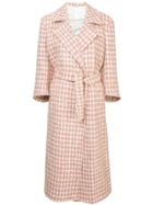 Giuliva Heritage Collection Belted Long Coat - Pink