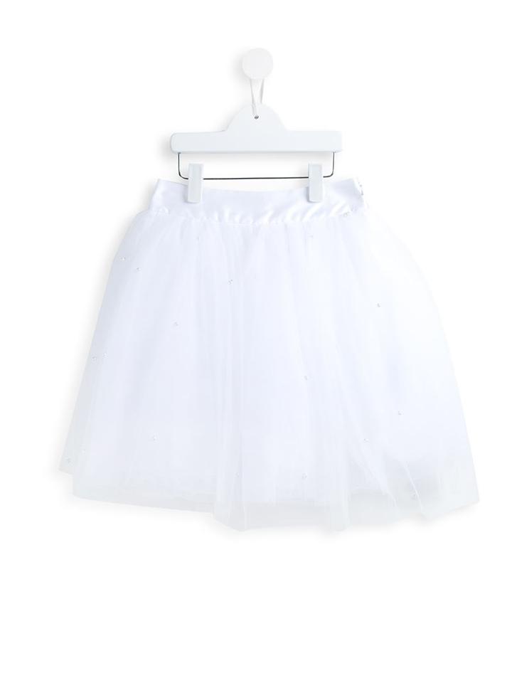 Monnalisa Embellished Tute, Girl's, Size: 12 Yrs, White
