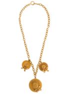 Chanel Vintage 1990's Dangling Hats Necklace - Metallic