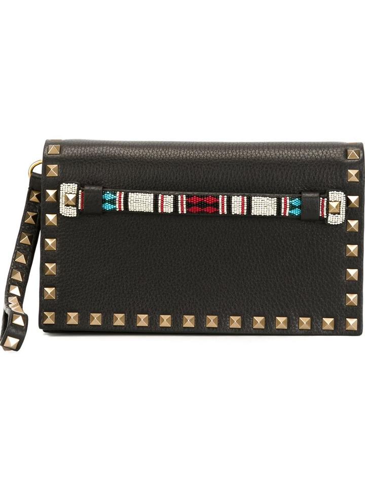 Valentino Garavani 'rockstud' Beaded Clutch