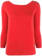 Emilio Pucci Boat Neck Cashmere Jumper - Orange