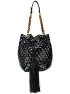 Ermanno Scervino Textured Bucket Shoulder Bag - Black