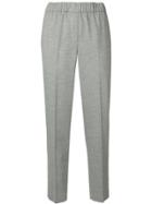 Peserico Elasticated Waistband Croppped Trouser - Grey