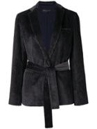 Fabiana Filippi Corduroy Belted Blazer - Grey