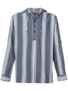 Onia Striped Pullover Shirt - Blue