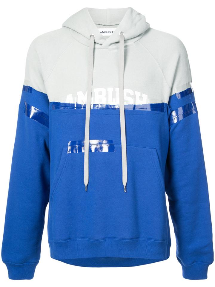 Ambush Colour-block Logo Hoodie - Blue