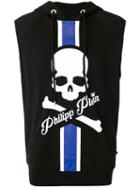 Philipp Plein Logo Skull Print Hoodie, Men's, Size: Xl, Black, Cotton