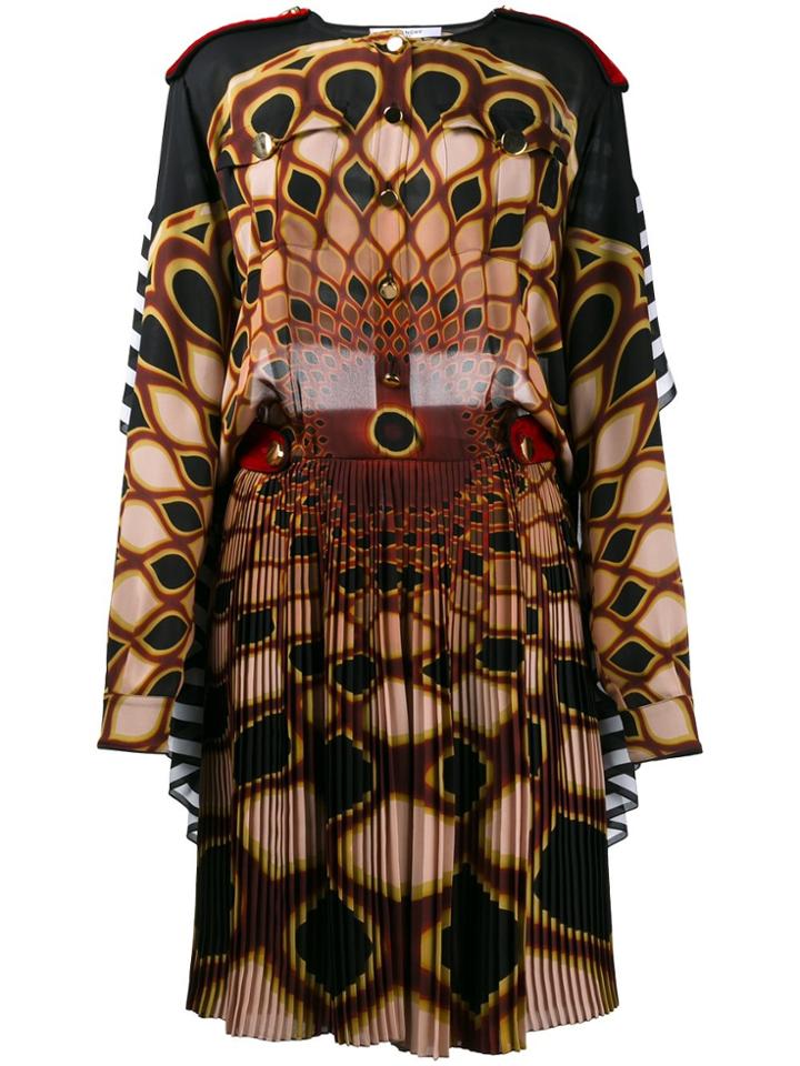 Givenchy 'kaleido Eye' Printed Dress - Black