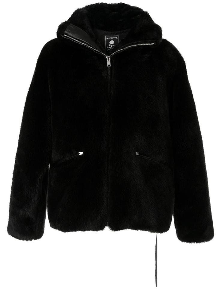 Mastermind World Oversized Faux-fur Jacket - Black