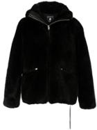 Mastermind World Oversized Faux-fur Jacket - Black