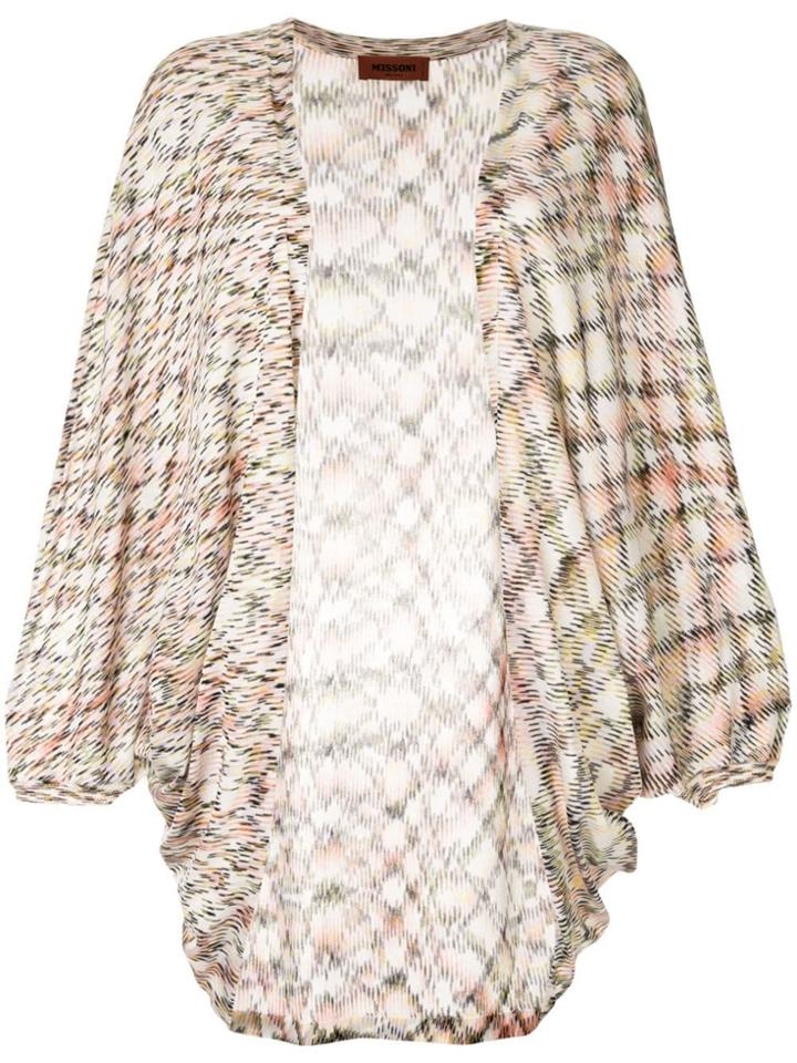 Missoni Long Open Front Cardigan - Multicolour