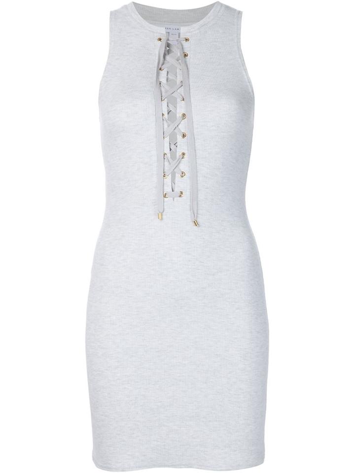 Derek Lam 10 Crosby Lace Up Front Jersey Dress