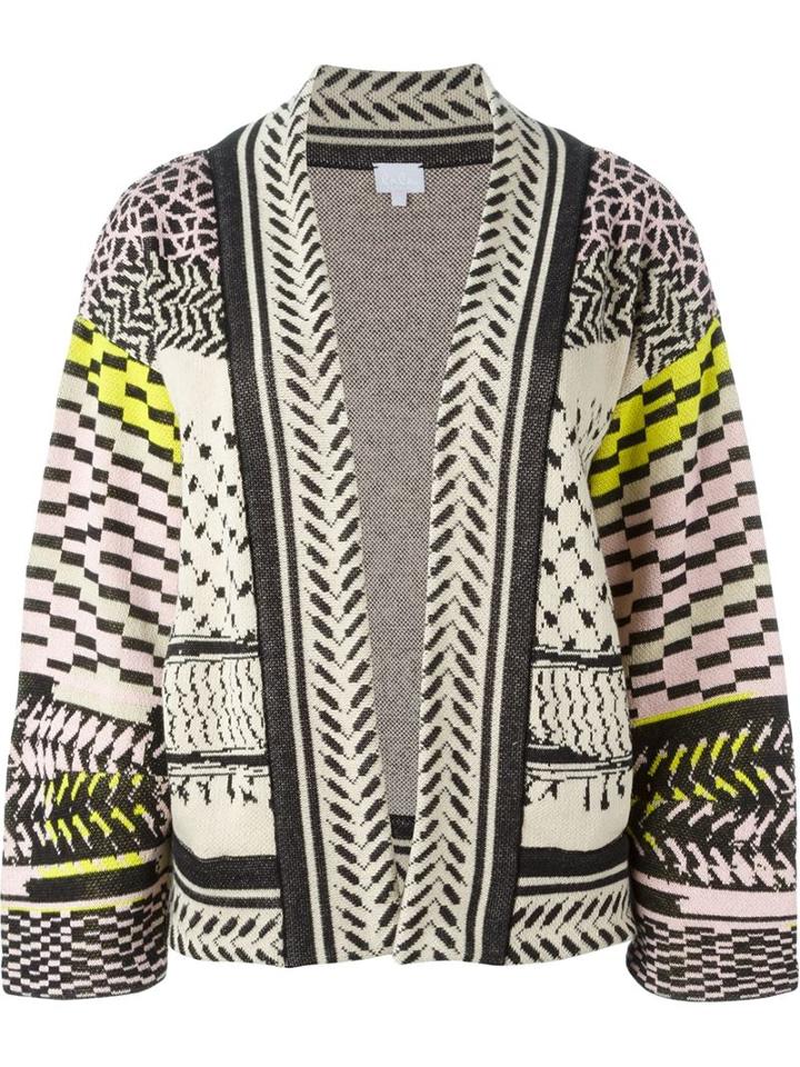 Lala Berlin Open Front Printed Crop Cardigan