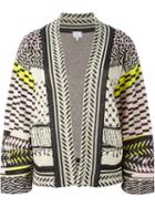 Lala Berlin Open Front Printed Crop Cardigan