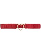 Dolce & Gabbana Heart Buckle Belt - Red