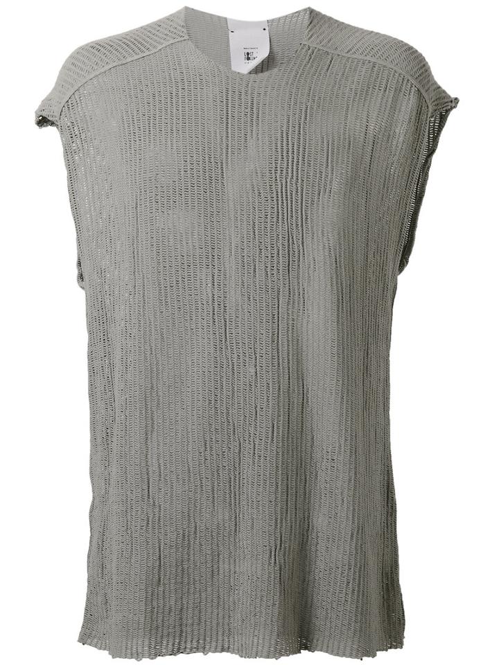 Lost & Found Rooms - Mesh Tank Top - Men - Cotton - S, Grey, Cotton