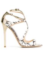 Jimmy Choo Lance Sandals, Women's, Size: 37, Nude/neutrals, Calf Leather/leather