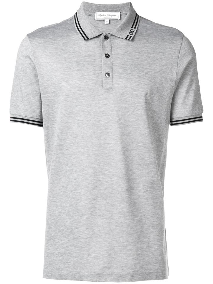 Salvatore Ferragamo Gancio Polo Shirt - Grey