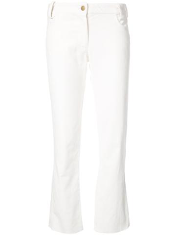 Harvey Faircloth Cropped Jeans - White