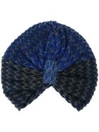 Missoni Mare Turban Knit Hat - Blue