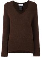 Christian Wijnants 'kochi' Jumper, Women's, Size: Small, Brown, Nylon/spandex/elastane/mohair/alpaca