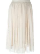 Twin-set Jeans Tulle Pleated Skirt
