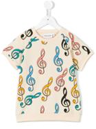 Mini Rodini Clef T-shirt, Toddler Girl's, Size: 3 Yrs, Nude/neutrals