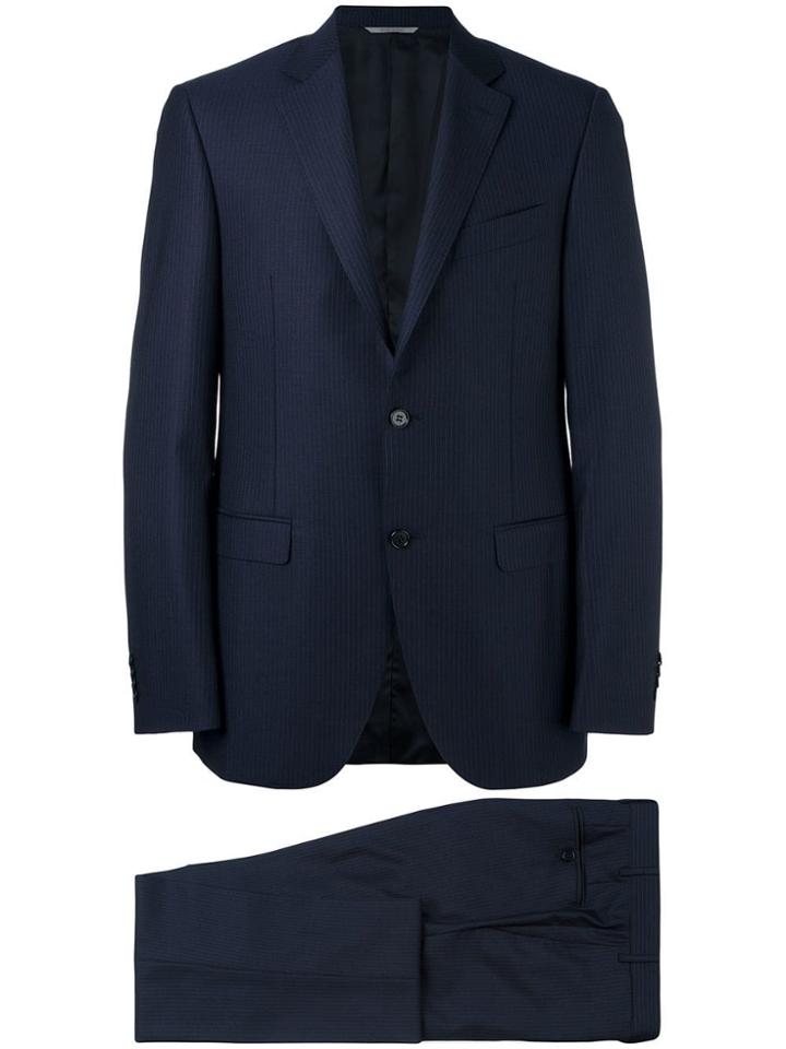 Canali Pinstriped Two-piece Suit - Blue