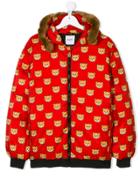 Moschino Kids Teddy Bear Print Padded Jacket - Red