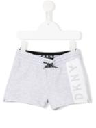 Dkny Kids Logo Print Jogging Shorts, Toddler Girl's, Size: 4 Yrs, Grey