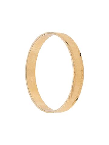 Monet Vintage 1970s Monet Textured Bangle - Gold