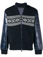 Z Zegna Knitted Padded Jacket - Blue