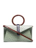 Complét Mini Valery Ostrich-effect Satchel - Green