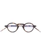 Thom Browne - Round Frame Glasses - Unisex - Acetate - One Size, Brown, Acetate