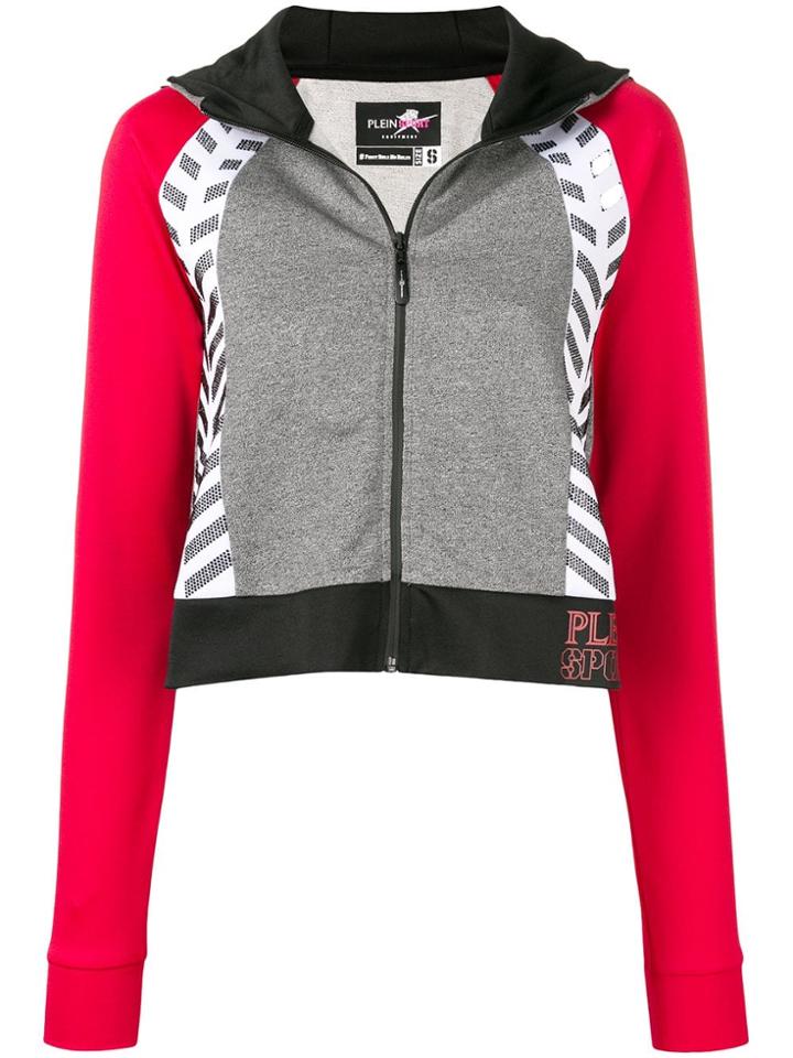 Plein Sport Cropped Length Hoodie - Grey