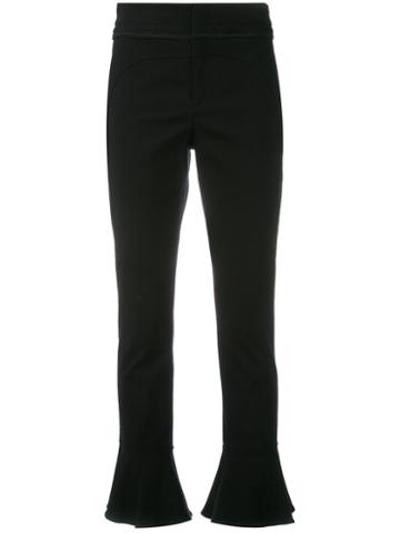 Isabel Marant Hunter Bell-cuff Trousers, Women's, Size: 40, Black, Cotton/viscose/spandex/elastane