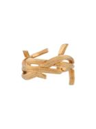 Saint Laurent Interlaced Monogram Ring - Gold