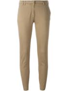 Eleventy Slim Chino Trousers, Women's, Size: 28, Brown, Cotton/spandex/elastane