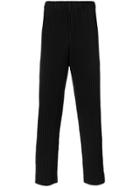 Homme Plissé Issey Miyake Ribbed Trousers - Black