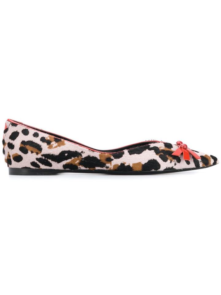 Bottega Veneta Topette Ballerina Shoes - Black