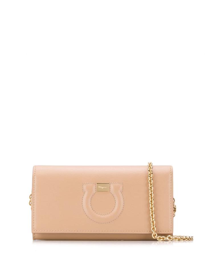 Salvatore Ferragamo Small Gancini Shoulder Bag - Neutrals