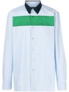 Raf Simons Stripe Detail Shirt - Blue
